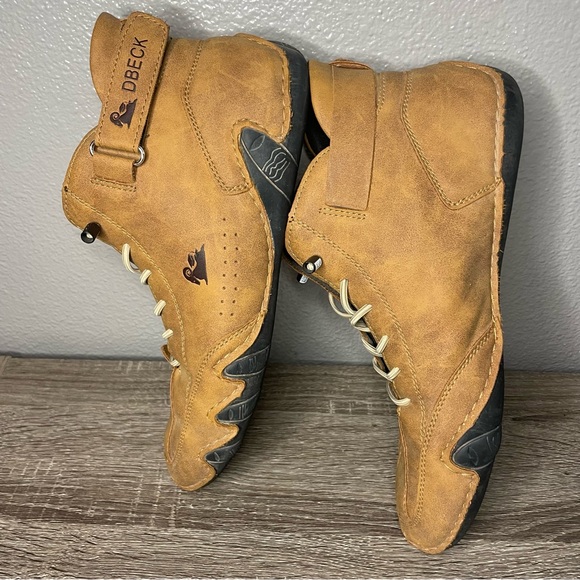 Dbeck Australian Tan Boxing Shoes Woman’s 41 Suede Chukka Boots - Picture 7 of 16